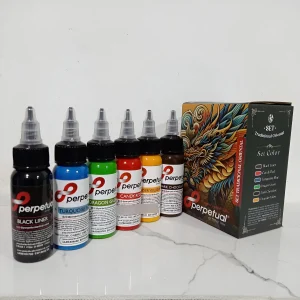 Set 6 Pigmentos Perpetual Tonos Tradicional Oriental Tintas Tattoo