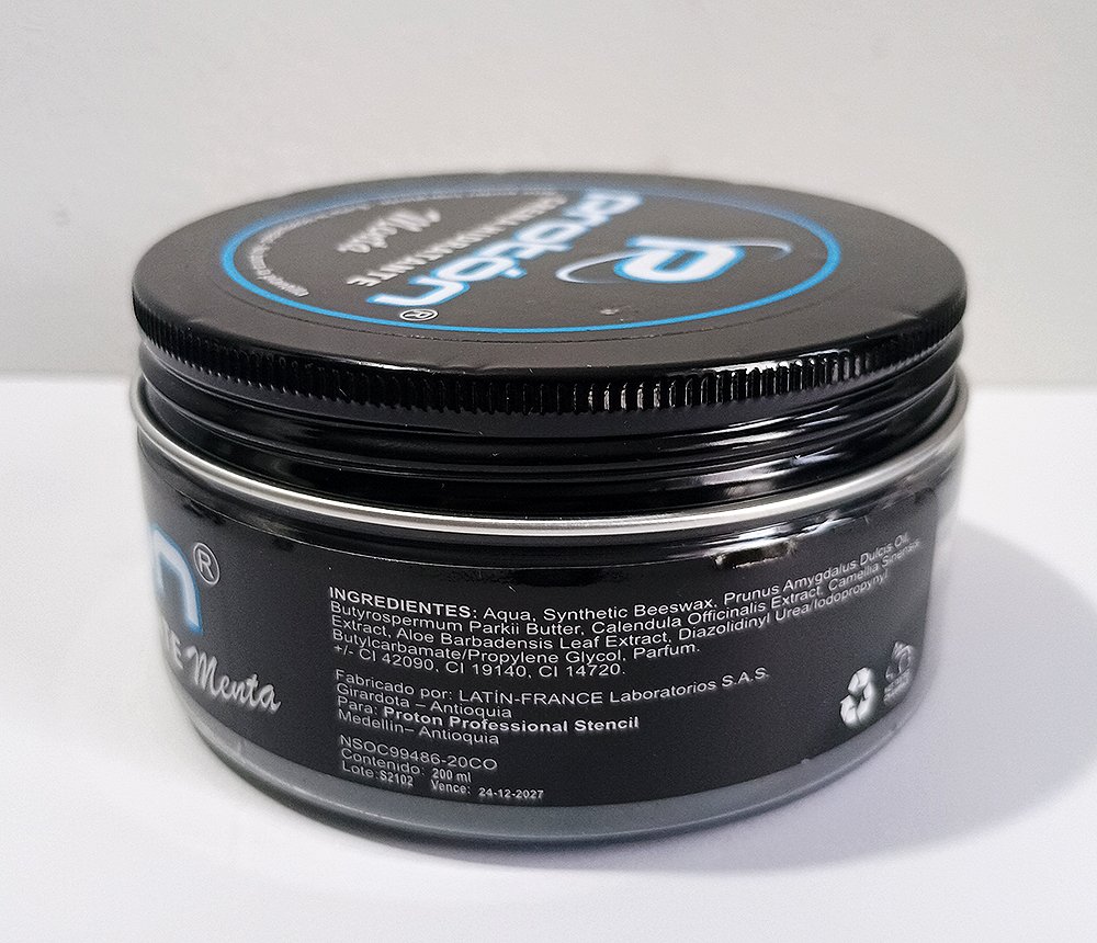 Crema Butter Hidratante Proton Menta Para Tatuaje 200ml - Imagen 4