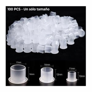 Cups o Caps con Base para Tinta de Tatuaje x 100 Unidades