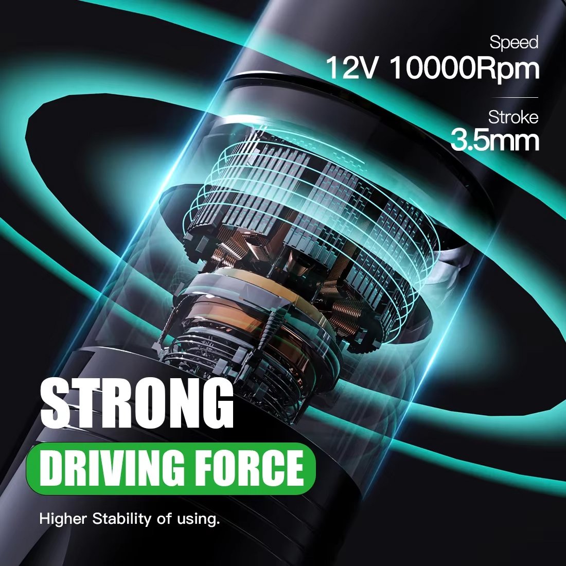 Maquina Pen Dragonhawk X3 Inalambrica Tattoo Profesional En Kit Negro - Imagen 6