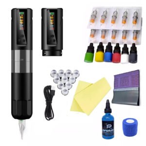 Maquina Tattoo Pen Inalambrica Stroke Ajustable Ez Pro Negro