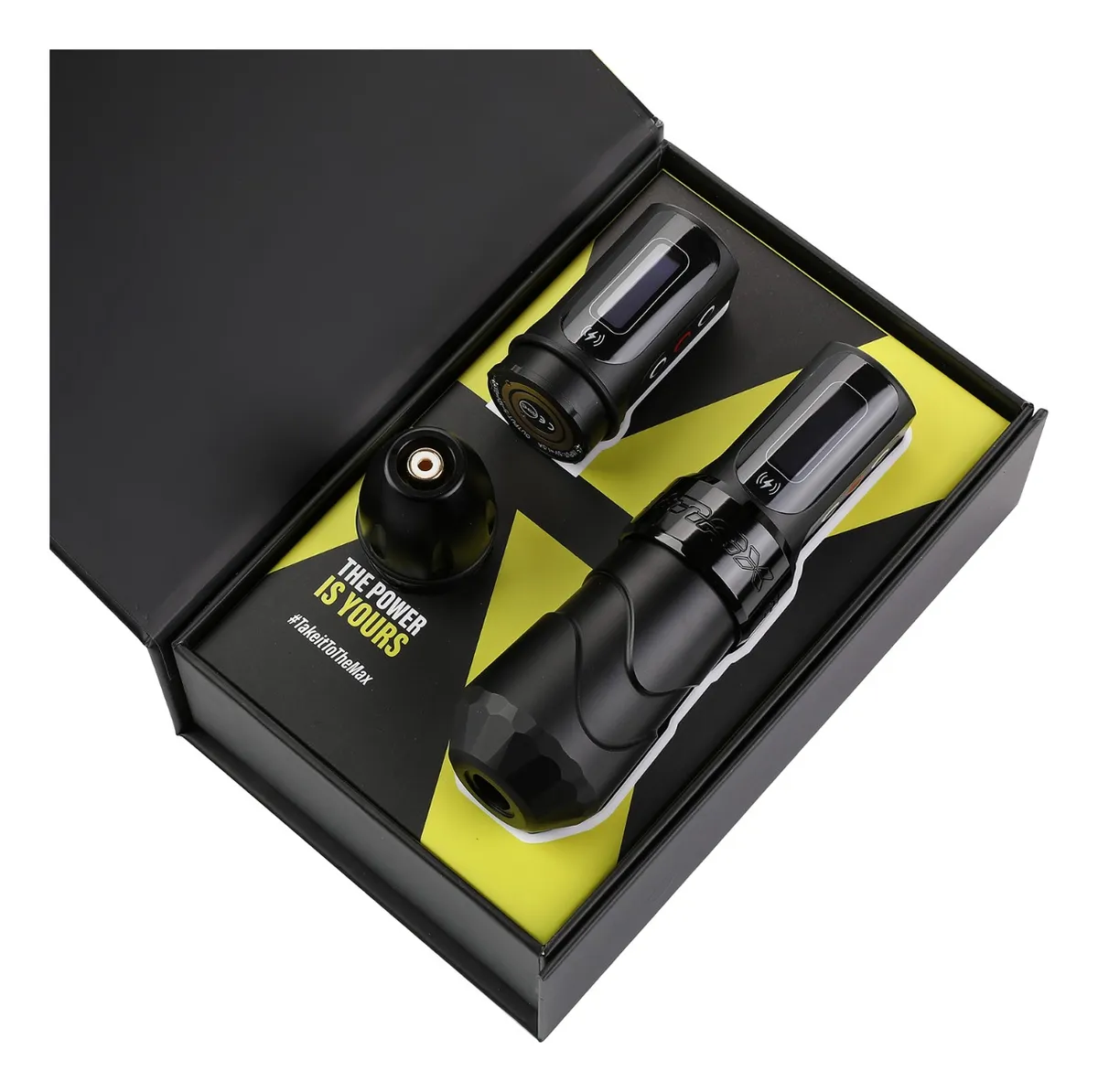 Maquina Tattoo Pen Flux Max Inalámbrica 2baterias Black Mate - Imagen 2