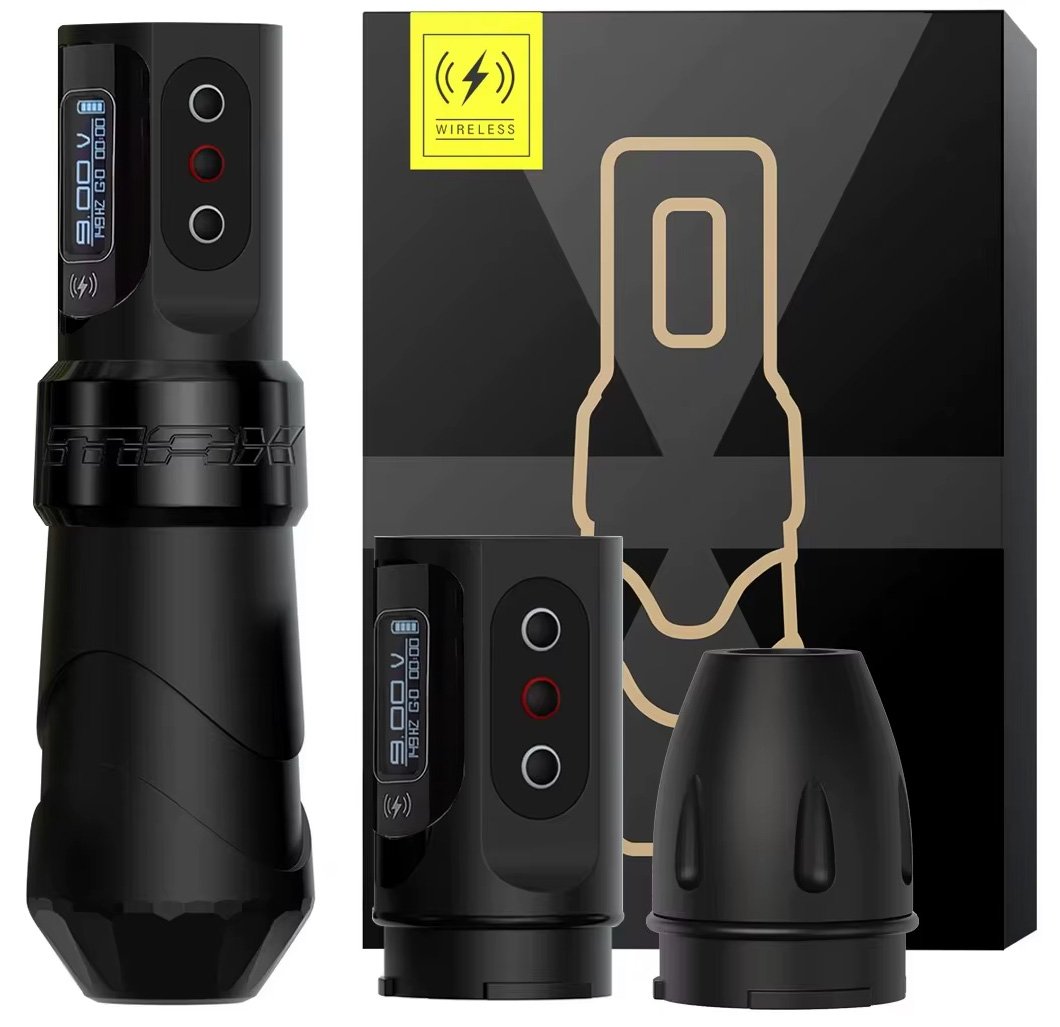 Maquina Tattoo Pen Flux Max Inalámbrica 2baterias Black Mate