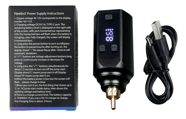 Batería Rca fuente De Poder Para Tatuaje Wx-2 Plus 2