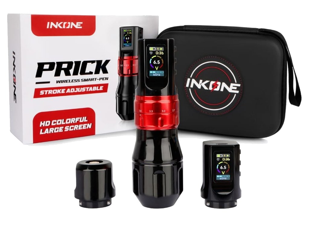 Máquina de tatuaje Inkone Prick Pen stroke ajustable / 2 baterías