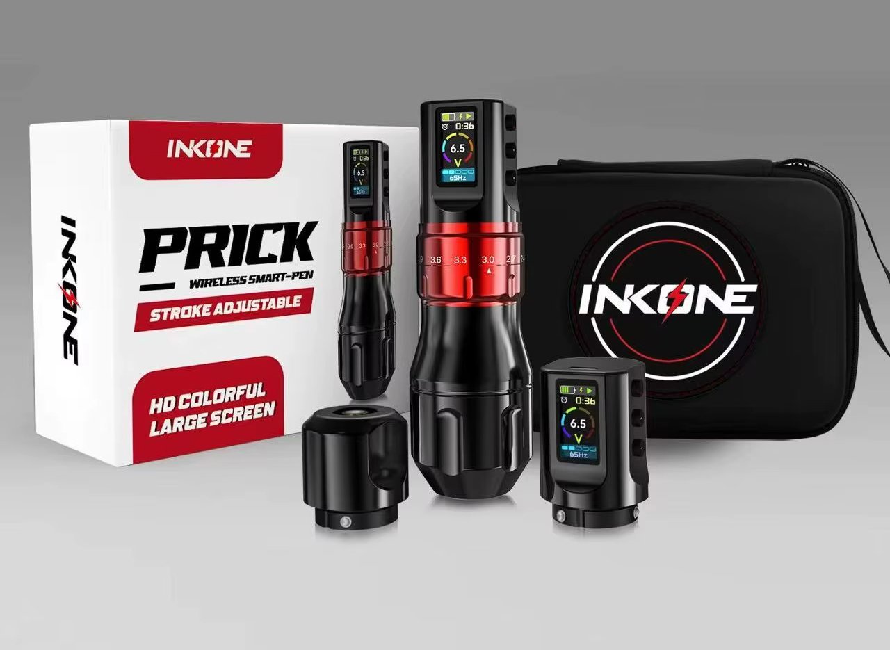 Máquina de tatuaje Inkone Prick Pen stroke ajustable / 2 baterías - Imagen 2