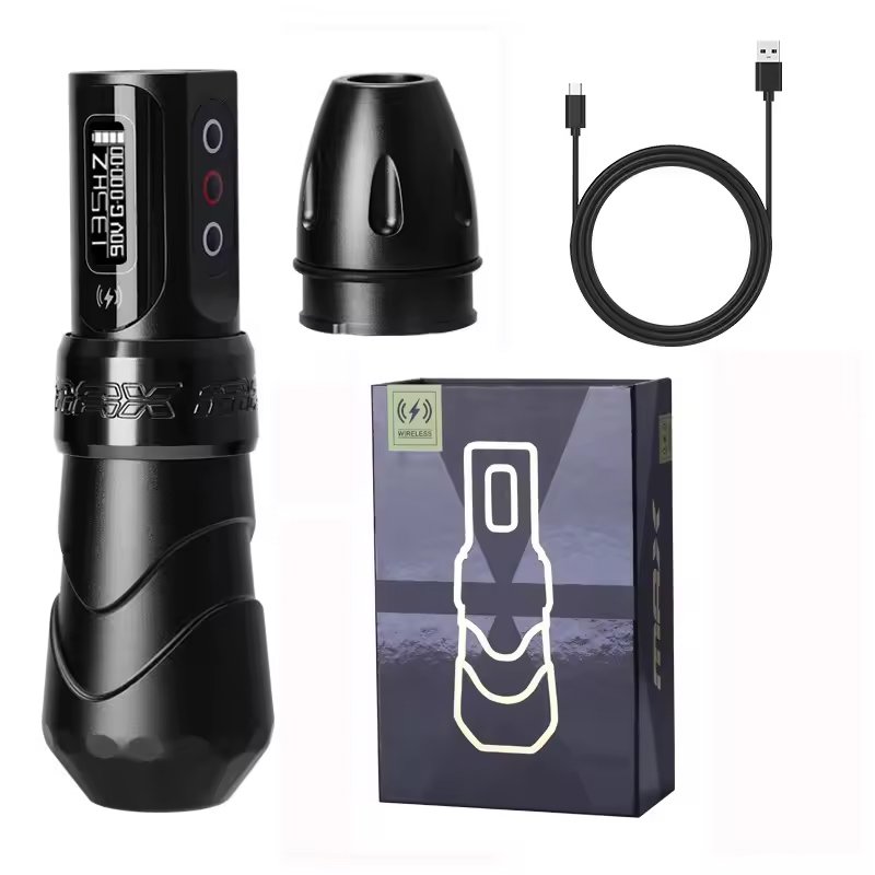 Maquina Tattoo Pen Flux Max Inalámbrica 1bateria Black mate