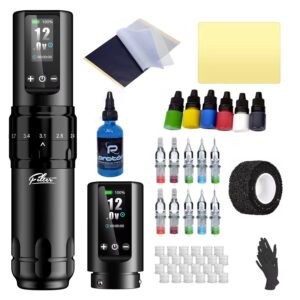 Maquina Pen Ez Filter X30 Inalambrica Tattoo Pro En Kit 2bat
