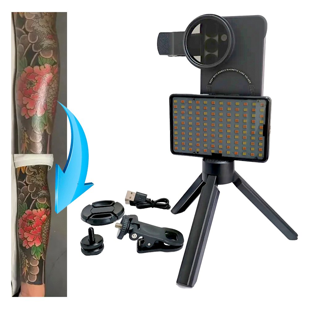 Kit Filtro Cpl 52mm, Tripode, Luz Led Inalámbrica - Tatuaje