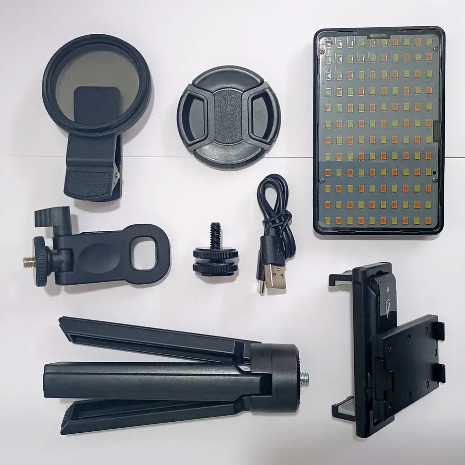 Kit Filtro Cpl 52mm, Tripode, Luz Led Inalámbrica - Tatuaje - Imagen 2