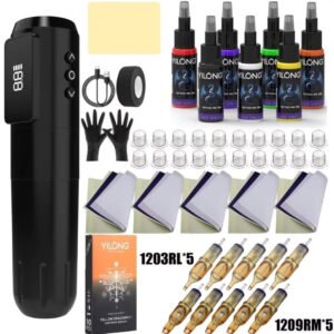 Kit Maquina Pen Inalámbrica Para Tatuar Yilong