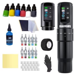 Máquina De Tatuar Pen Inalambrica Dragonhawk Atom2 Pro